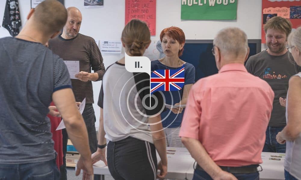 Angličtina pro mírně pokročilé s účastníky a Petrou Kořenou